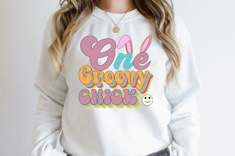 One Groovy Chick Sublimation SVGArt 