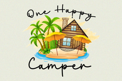One Happy Camper Sublimation Sublimation Rupkotha 