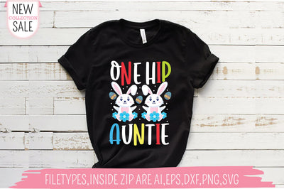 One Hip Auntie SVG SVG Creativeart88 