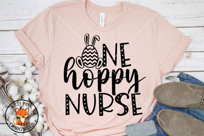 One Hoppy Nurse SVG | Easter Nurse Design SVG RedFoxDesignsUS 