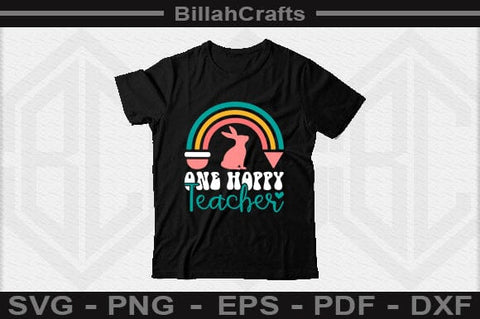 One Hoppy Teacher SVG File SVG BillahCrafts 