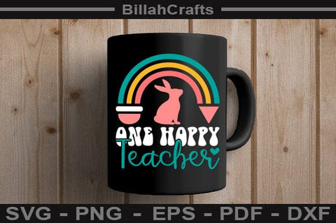 One Hoppy Teacher SVG File SVG BillahCrafts 
