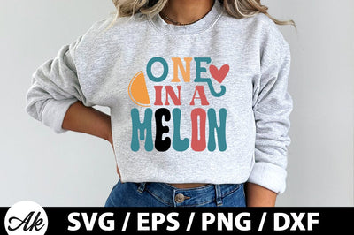 One in a melon Retro SVG SVG akazaddesign 