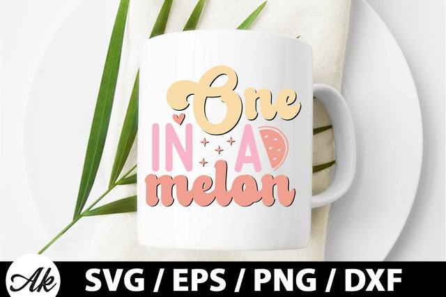 One in a melon Retro SVG SVG akazaddesign 