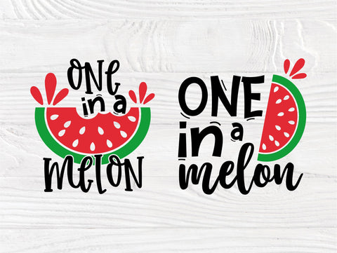 One in a Melon SVG Bundle, Watermelon, Summer Svg SVG TonisArtStudio 