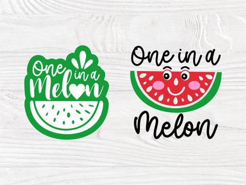 One in a Melon SVG Bundle, Watermelon, Summer Svg SVG TonisArtStudio 
