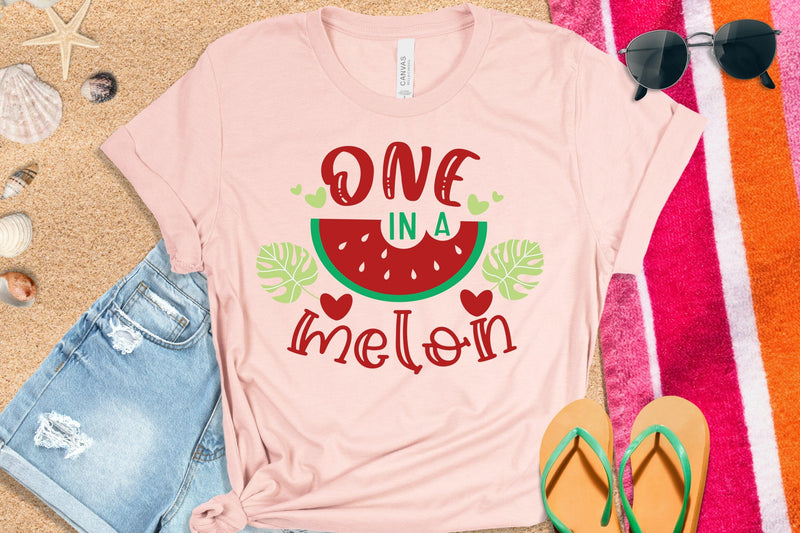 One In A Melon SVG | Summer Fruit Quotes SVG SVG dapiyupi store 