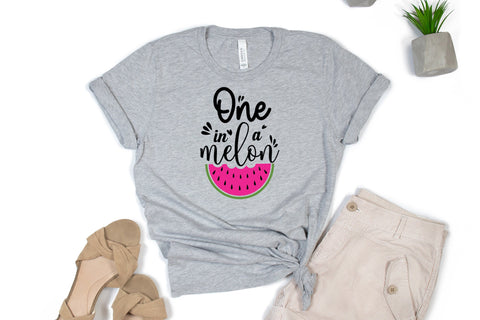 One in a melon svg, Summer Melon svg saying SVG SmmrDesign 