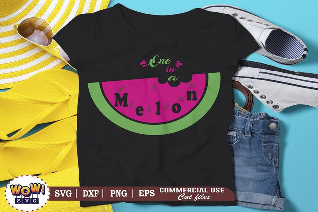One in a melon svg, Summer svg, Beach svg, Png, Dxf SVG Wowsvgstudio 
