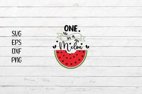 One in a melon svg, Summer svg design SVG SmmrDesign 