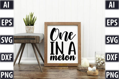 One in a melon SVG SVGista 