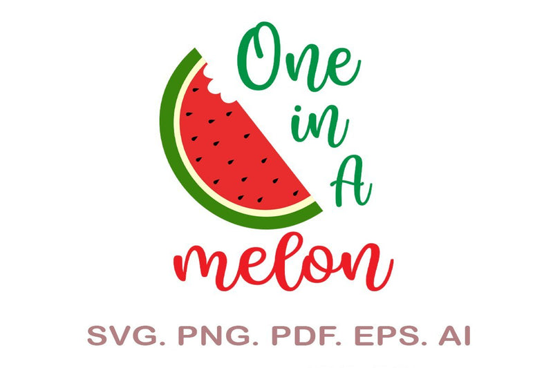 One In A Melon SVG, Watermelon SVG SVG MagicDesignUS 