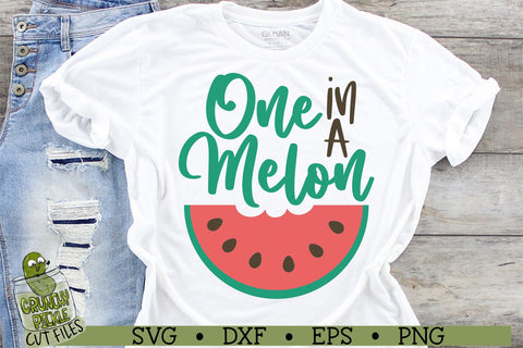 One in a Melon Watermelon SVG File SVG Crunchy Pickle 