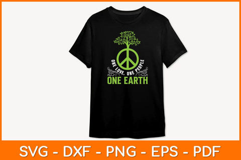 One Love One People One Earth Svg Design SVG artprintfile 