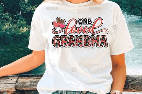 One loved grandma Sublimation Design Sublimation Regulrcrative 