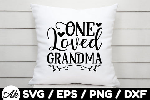 One loved grandma svg SVG akazaddesign 