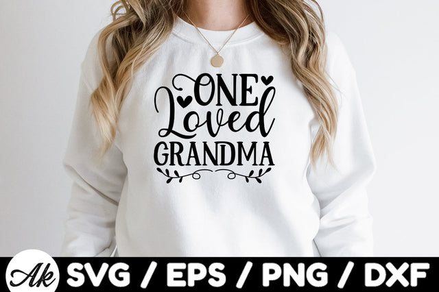 One loved grandma svg SVG akazaddesign 