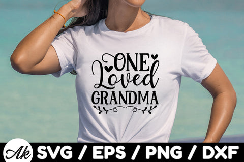 One loved grandma svg SVG akazaddesign 