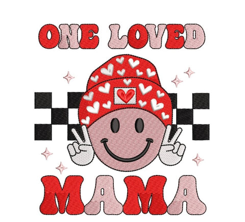One Loved Mama , Mama Valentine , Groovy Valentine , Mama and Mini, Retro valentines. Embroidery/Applique DESIGNS ArtEMByNatalia 