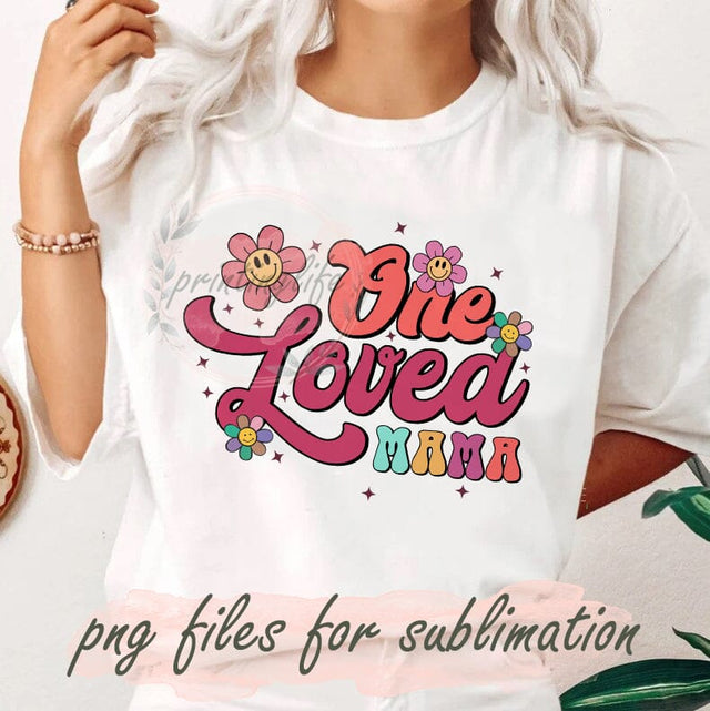 One Loved Mama Png, Western Mama With Floral Png, Mom Life Png, Mom Png Sublimation, Sublimation Design Downloads Sublimation PrintingLife 