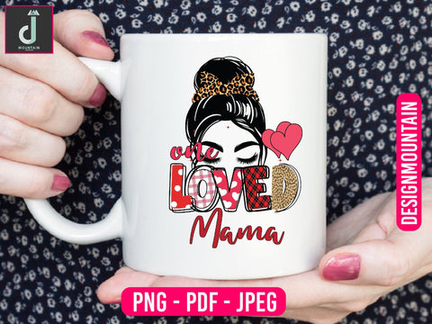 One loved mama Sublimation design Sublimation Alihossainbd 
