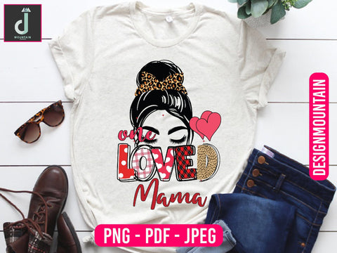 One loved mama Sublimation design Sublimation Alihossainbd 
