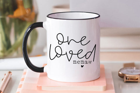 One Loved Memaw SVG - Memaw svg, Mothers Day svg, Grandma SVG SVG Simply Cutz 