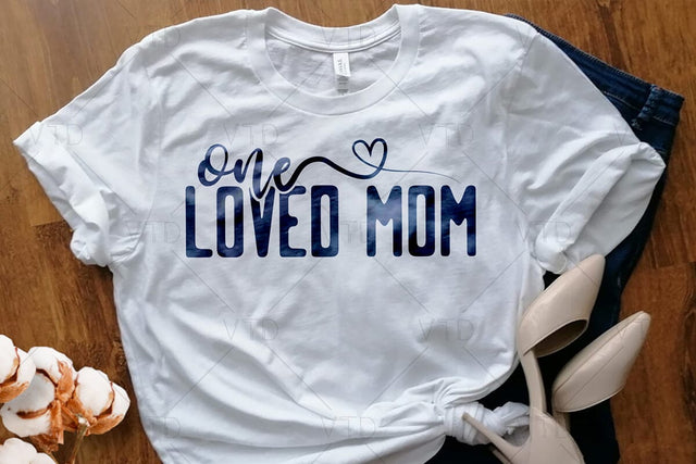 One Loved Mom Svg Png Files, Mom Life Svg, Mom Vibes Svg, Mom Mode Svg, Mothers Day Svg, Mom Shirt Svg, Girl and Boy Mom Svg SVG DesignDestine 