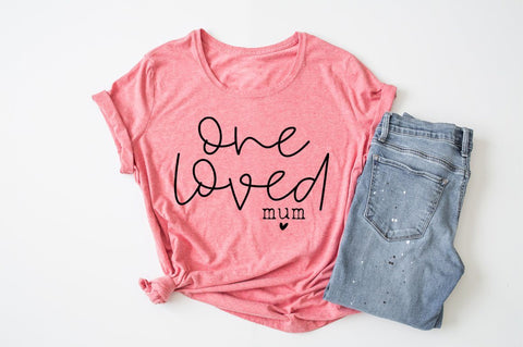 One Loved Mum SVG - Mum svg, Mothers Day svg SVG Simply Cutz 