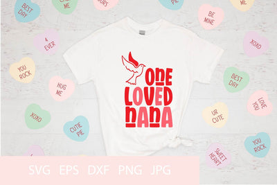 One Loved Nana SVG PNG Free For Commercial Use SVG Sintegra 