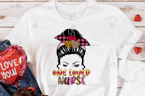 One loved nurse Sublimation Design Sublimation Regulrcrative 