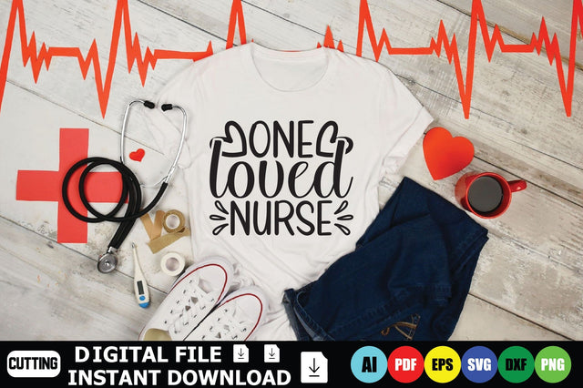 One Loved Nurse SVG Shahin alam 