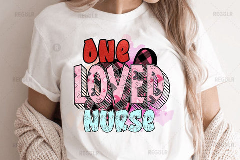One loved nurse SVG Sublimation Regulrcrative 