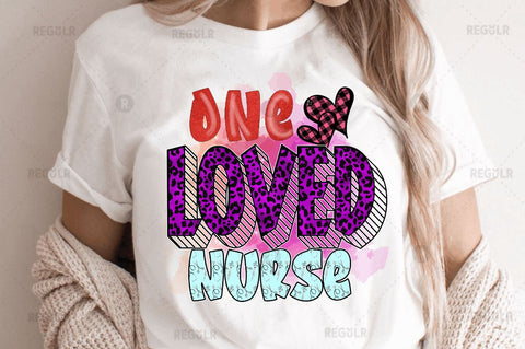 One loved nurse SVG Sublimation Regulrcrative 