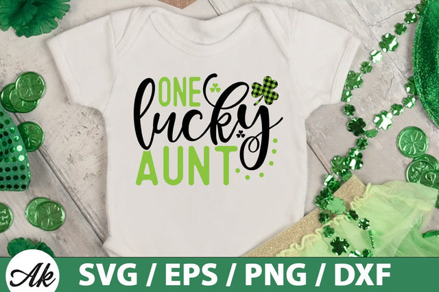 One lucky aunt SVG SVG akazaddesign 