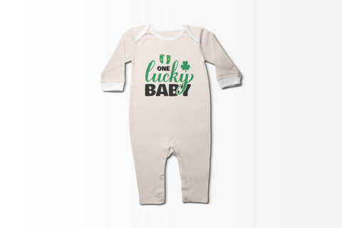 One lucky baby SVG. Funny St. Patricks day quote SVG LaBelezoka 
