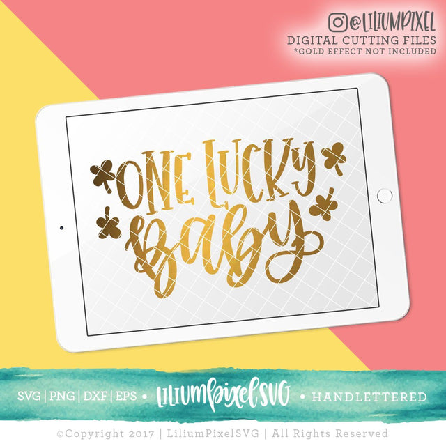 One Lucky Baby SVG Lilium Pixel SVG 