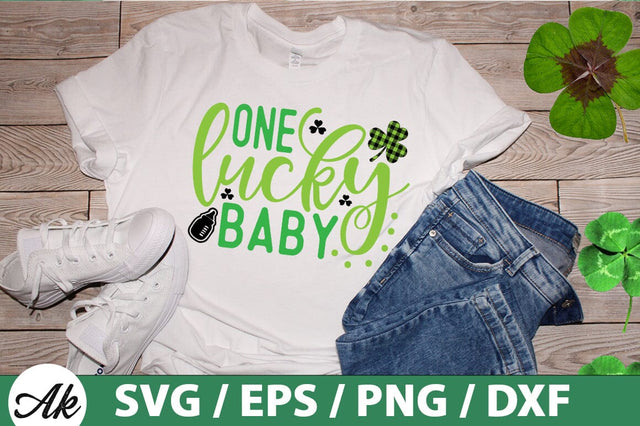 One lucky baby SVG SVG akazaddesign 