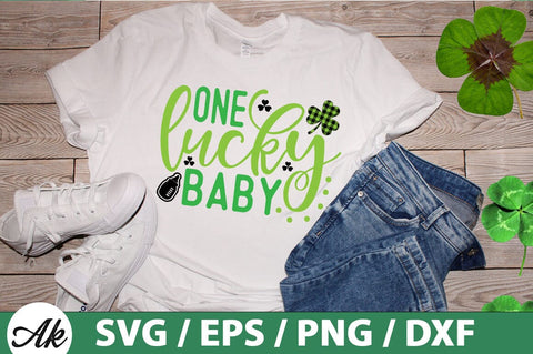 One lucky baby SVG SVG akazaddesign 