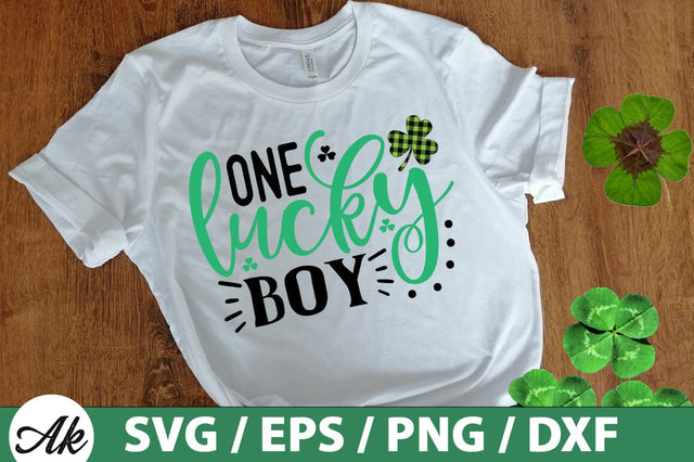 One lucky boy SVG SVG akazaddesign 