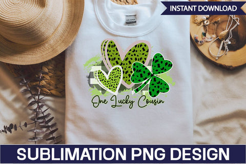 One Lucky Cousin Sublimation SVGs,Quotes and Sayings,Food & Drink,On Sale, Print & Cut SVG DesignPlante 503 
