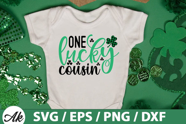 One lucky cousin SVG SVG akazaddesign 