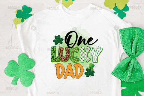 One lucky dad Sublimation PNG Sublimation Regulrcrative 