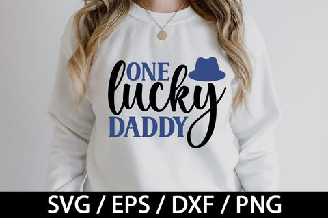 One lucky daddy svg SVG akazaddesign 