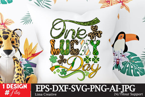 One Lucky Day St.Patrick's Day Sublimation PNG SVG Insomnia Std 