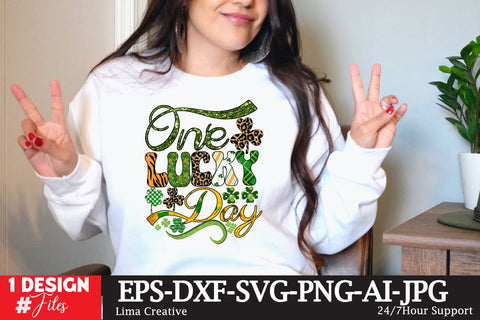 One Lucky Day St.Patrick's Day Sublimation PNG SVG Insomnia Std 