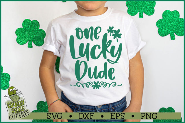 One Lucky Dude SVG File SVG Crunchy Pickle 