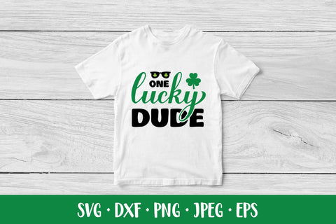 One lucky dude SVG. Funny Saint Patricks Day quote SVG LaBelezoka 