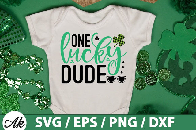 One lucky dude SVG SVG akazaddesign 