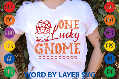 One Lucky Gnome, Gnome SVG SVG Rafiqul20606 